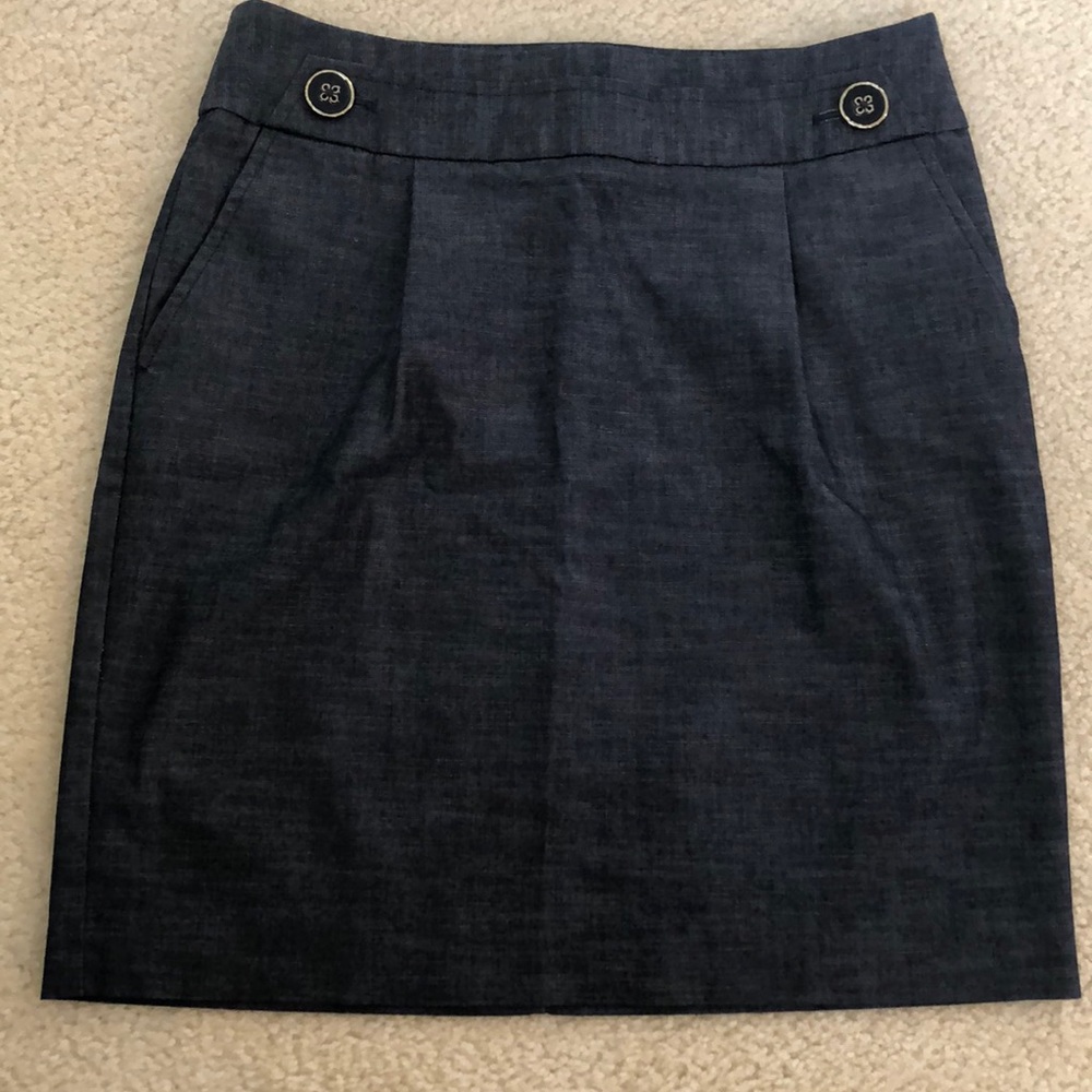 LOFT chambray skirt